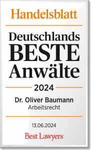 Dr Oliver Baumann Best Lawyers 2024 Arbeitsrecht